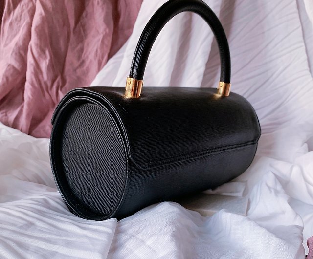 Secondary Bag Vintage】Hanae Mori Mori Yinghui Black Gold Ring Bucket Bag丨Portable  - Shop Imogen Antique Handbags & Totes - Pinkoi