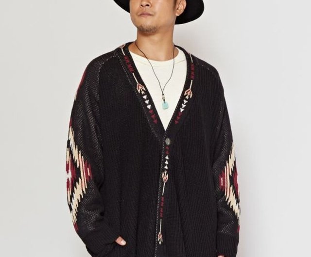 Mens native american cardigan on sale sweater