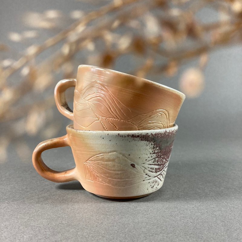 Firewood Shanshui Cup Type B - Cups - Pottery Brown