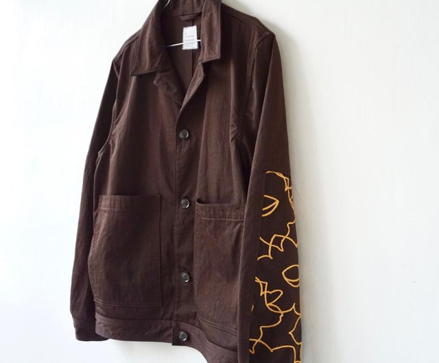 embroidered work jacket