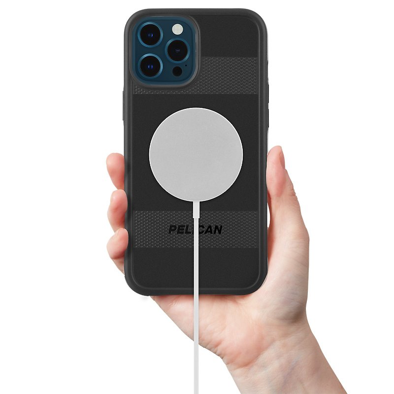 iPhone13 / 12シリーズ-MagSafe電話ケース付きペリカンプロテクター - スマホケース - プラスチック ブラック