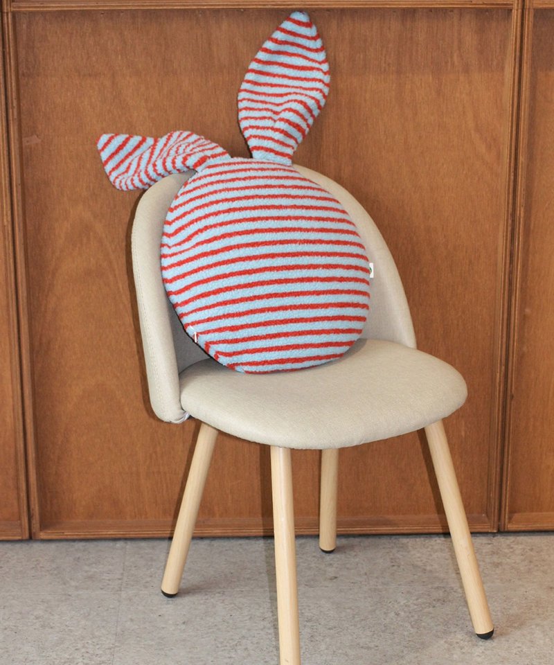 stripe rabbit ear cushion - red - Pillows & Cushions - Acrylic Red