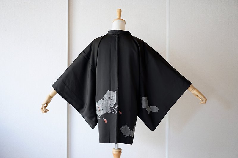 Vintage kimono jacket, Haori, Japanese Kimono /4351