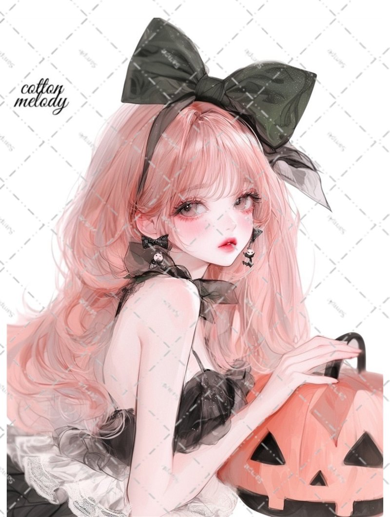 original sticker no.6773 人物ステッカー オリジナルステッカー 人物ステッカー 女の子ステッカー オリジナル人物ステッカー - 貼紙 - 紙 