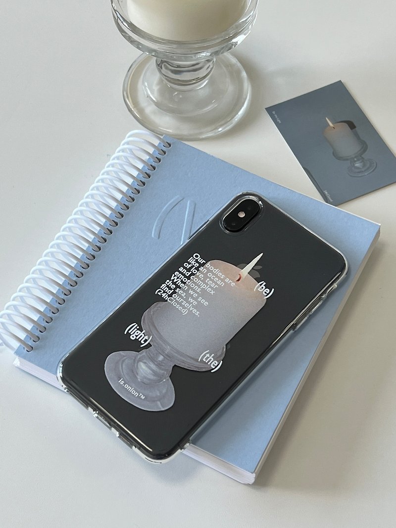 candle candle iPhone14pro all-inclusive mobile phone case - Phone Cases - Silicone Transparent