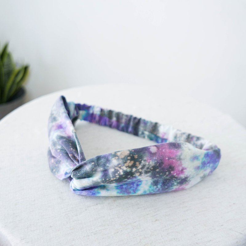 Universe | Tie-dye handmade Elastic hairband - Hair Accessories - Cotton & Hemp Multicolor
