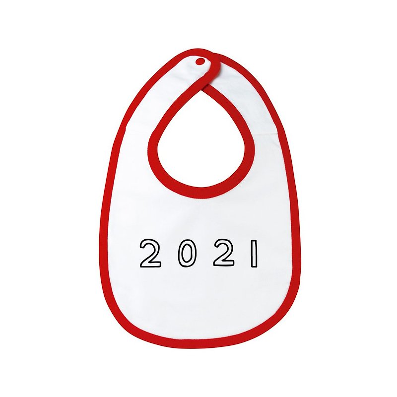 2021 圍兜 - 圍兜/口水巾 - 棉．麻 紅色