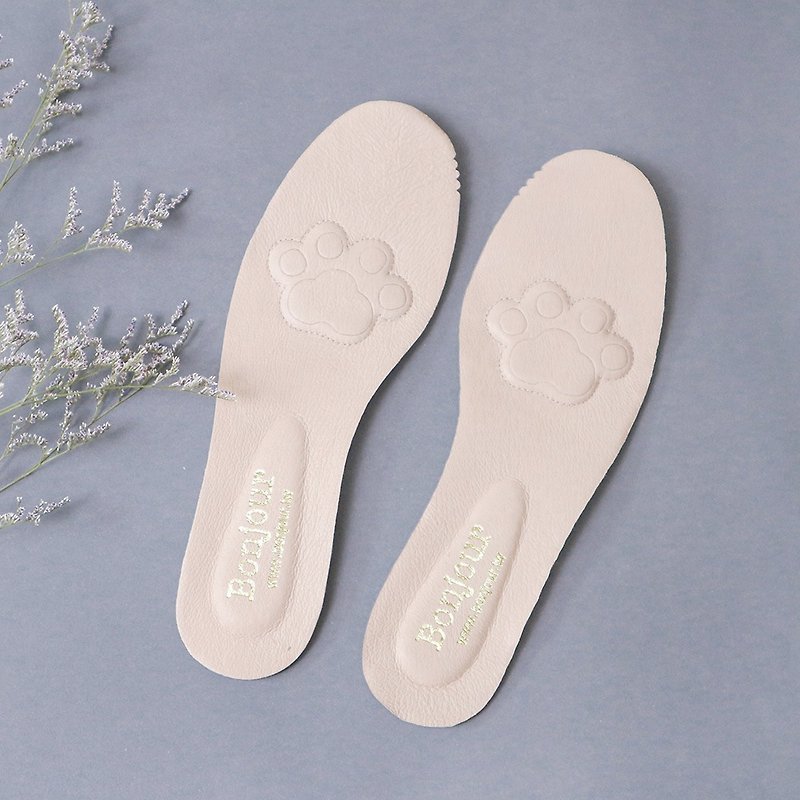 Ready-to-order MIT cat paw 4mm latex insoles - แผ่นรองเท้า - หนังแท้ 