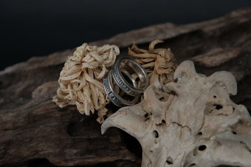 [Mountain Skeleton Period] High Mountains II—Skeleton Ring - แหวนทั่วไป - เงิน สีเงิน