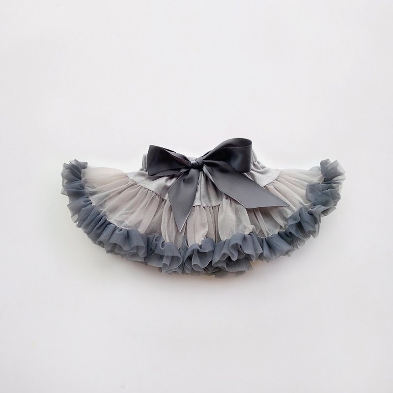 Dorothy系列娃娃澎裙-芝麻牛奶 - 童裝裙 - 聚酯纖維 灰色