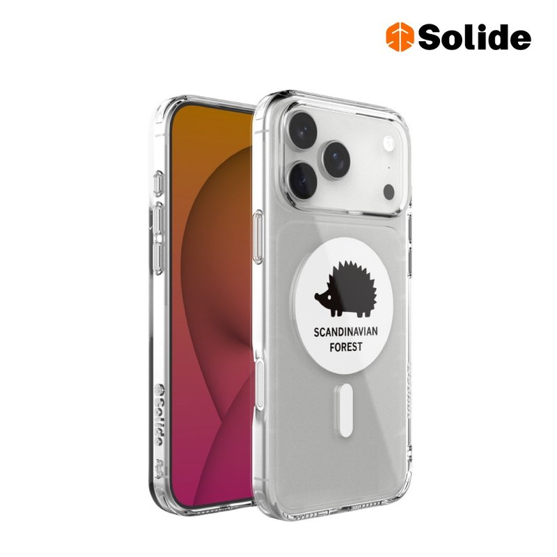 Solide 北歐小刺蝟正版授權磁吸保護殼 IP17系列-透明 - 手機殼/手機套 - 其他材質 透明