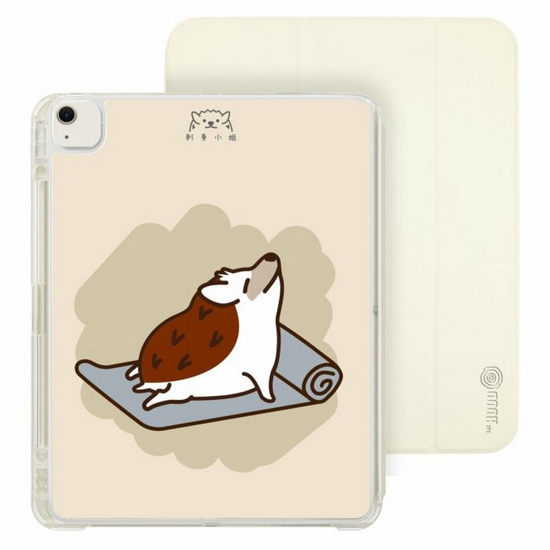 Yoga Hedgehog iPad Air/Pro 2024 Detachable Clear Case Folio Case - เคสแท็บเล็ต - พลาสติก หลากหลายสี