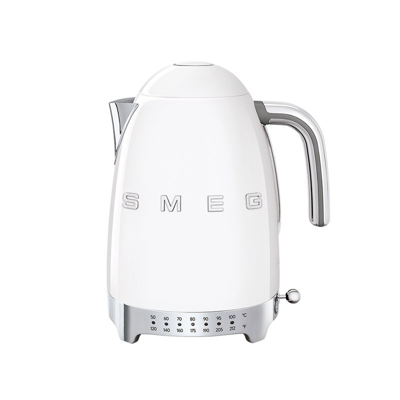 【SMEG】義大利控溫式大容量1.7L電熱水壺-珍珠白 - 廚房家電 - 其他金屬 白色