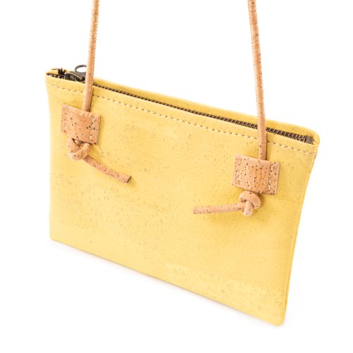 コルクレザーサコッシュ (Yellow) - ショップ Talawa Cork ショルダー