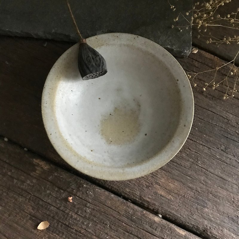Flat open flake oatmeal light bowl - Bowls - Pottery Khaki