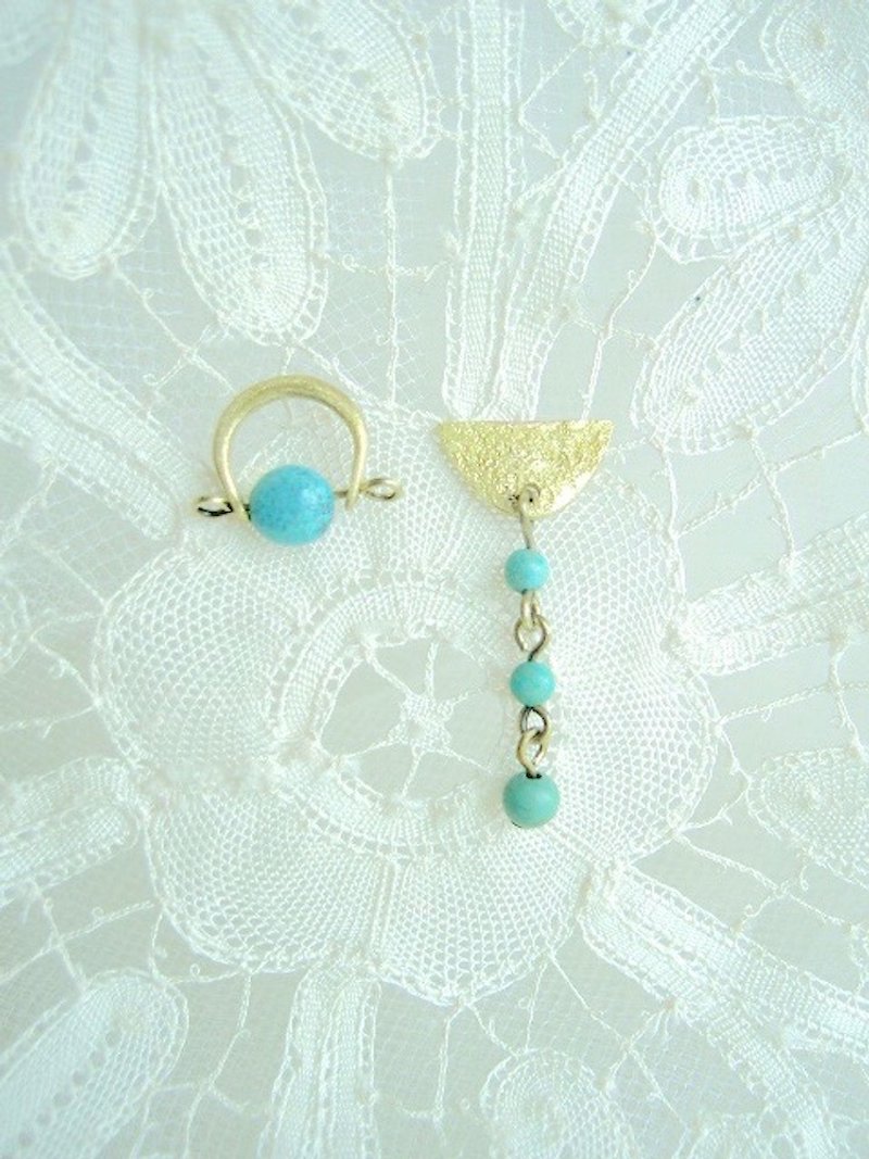 Turquoise earrings - Earrings & Clip-ons - Semi-Precious Stones Blue