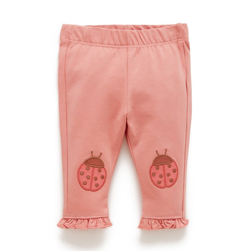 Australia Purebaby organic cotton baby cotton trousers pink ladybug - กางเกง - ผ้าฝ้าย/ผ้าลินิน 