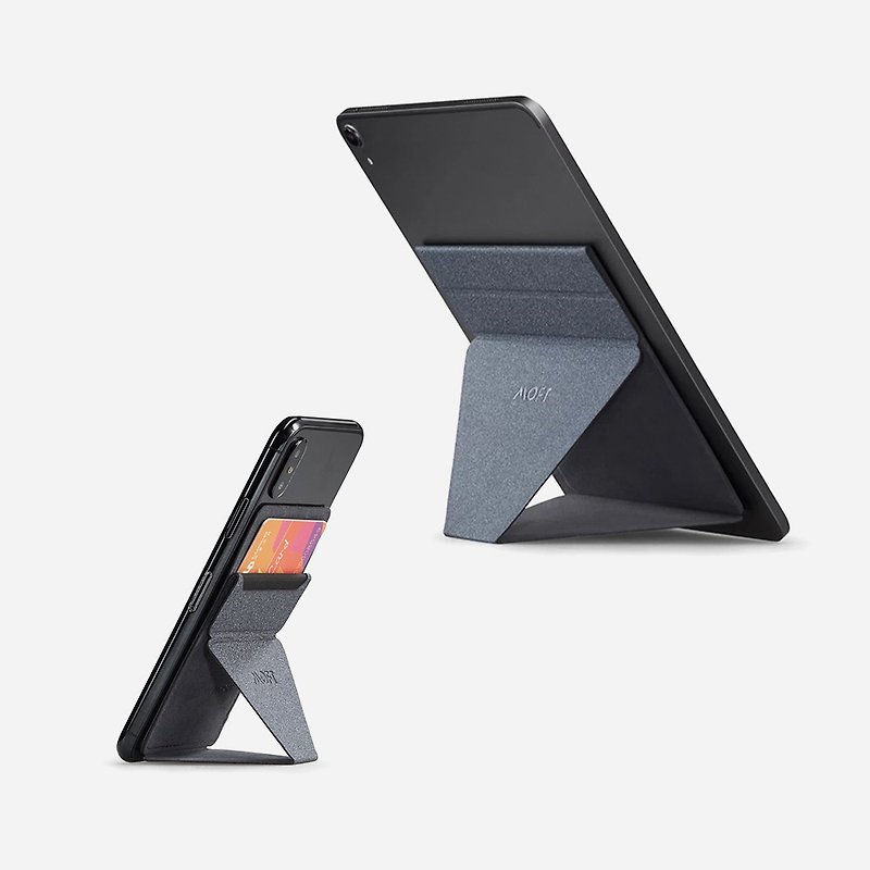 MOFT | Invisible tablet holder + adhesive mobile phone holder (discounted two-piece set) - เคสแท็บเล็ต - วัสดุอื่นๆ สีเทา