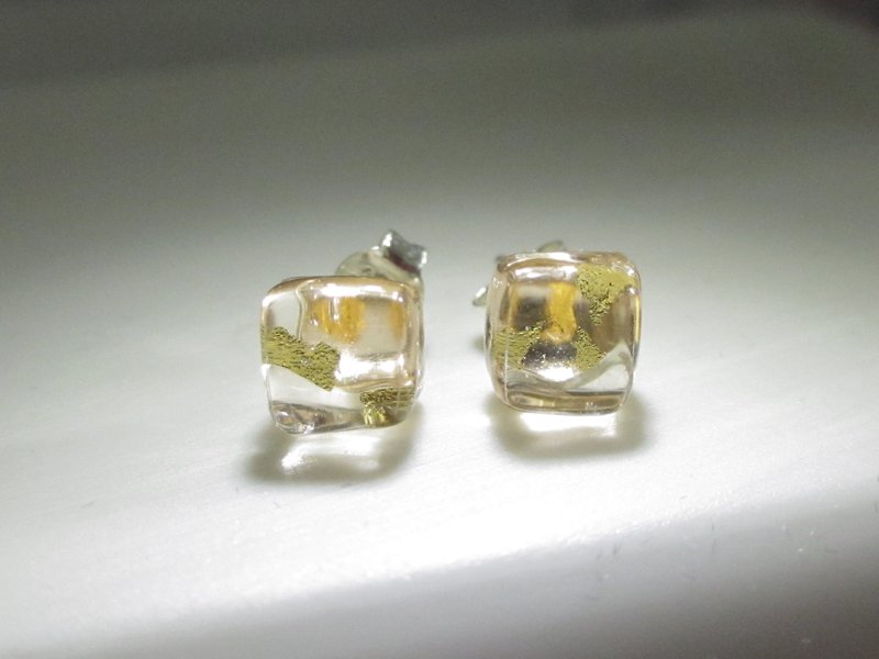 × | gold series | × glass earrings - STY pink skin - [] type - ต่างหู - แก้ว สึชมพู