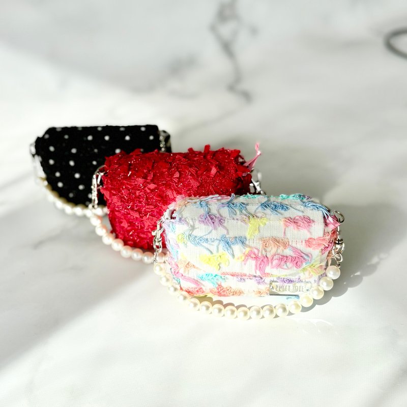 【Miros tweed】Mini bag charm - Charms - Other Materials 