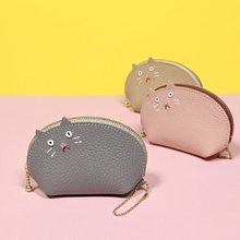 猫　ポーチ　99 ちっこいサイズの猫ポーチ 黒or白 - ショップ よもぎや ポーチ