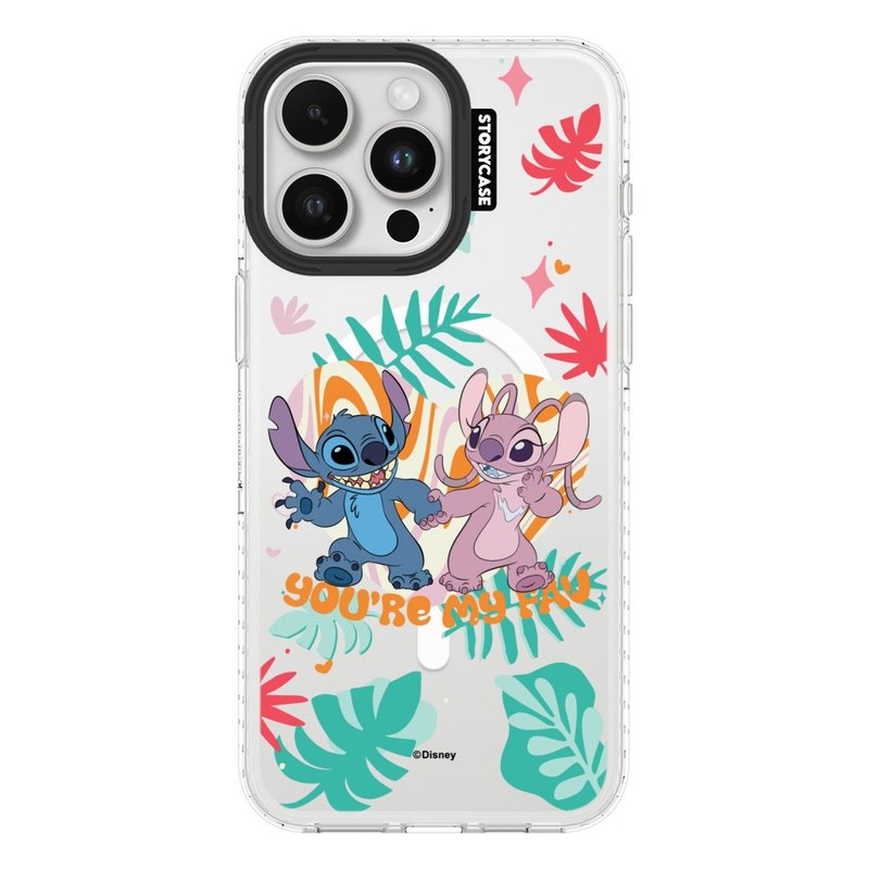 Galaxy Time - Stitch and Angel's Eternal Appointment iPhone Phone Case Magnetic Protective Case - Phone Cases - Other Materials 