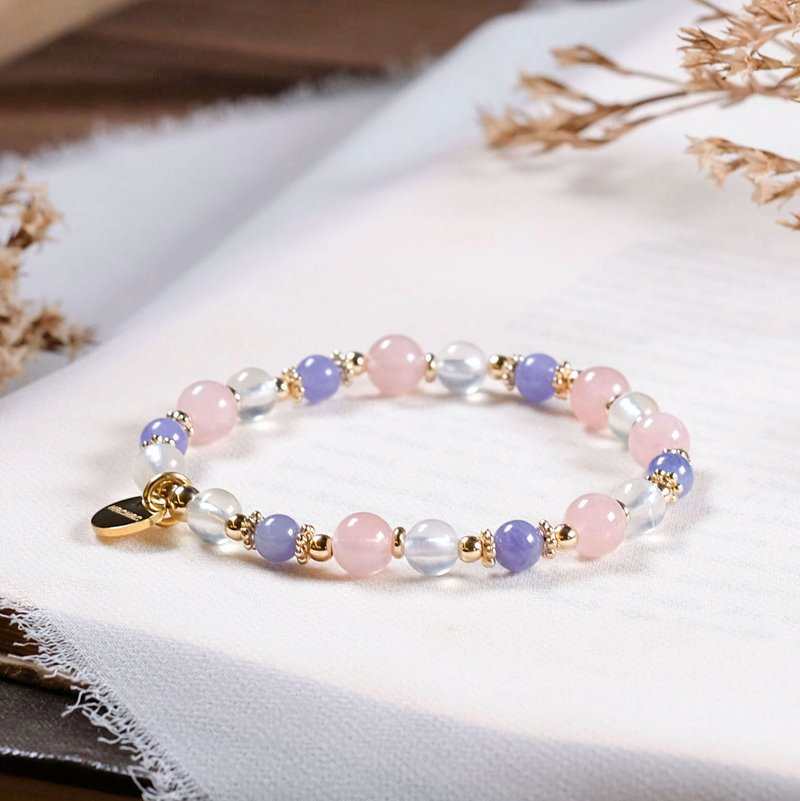 Mafen Tanzanite Grape Stone Bracelet Natural Ore Crystal - สร้อยข้อมือ - คริสตัล หลากหลายสี