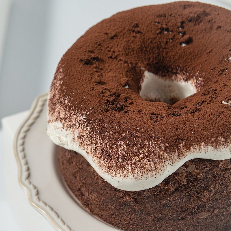 [ジャヒパイ] 濃厚ミルクまみれシフォンケーキ 6インチ チョコレート味 - ケーキ・デザート - その他の素材 