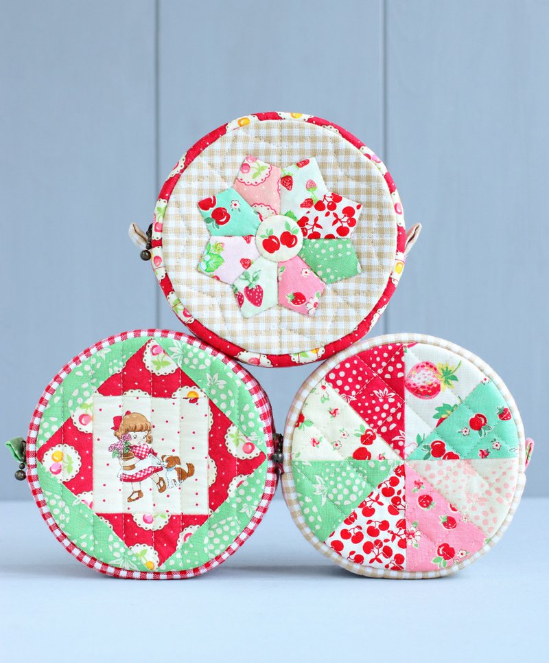 PDF Three Round Pouches Sewing Pattern - 手工藝教學/工具書 - 其他材質 