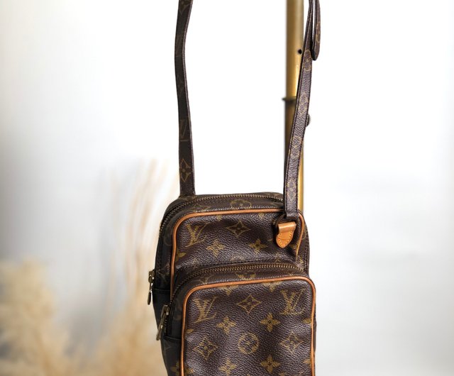 日本直送 名牌中古包 】LOUIS VUITTON ルイヴィトン モノグラム ショルダーバッグ ブラウン レザー M45238 ミニアマゾン  y5ytbv - ショップ VintageShop solo ショルダーバッグ - Pinkoi