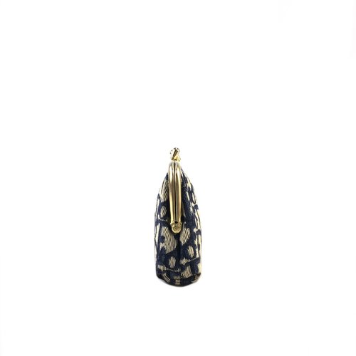 【美品】Christian Dior ディオール トロッター がま口 ポーチ 日本直送 名牌中古包 】Christian Dior ディオール トロッター