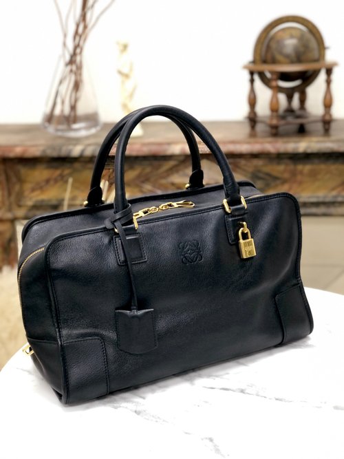 【VINTAGE】ロエベ アマソナ レザー ハンドバッグ 日本直送 名牌中古包 】LOEWE ロエベ アマソナ36 レザー