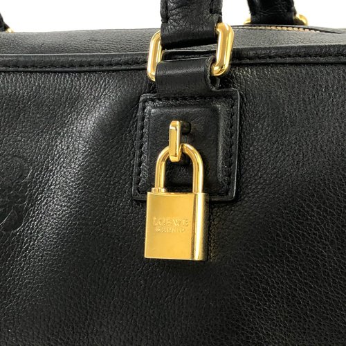 【VINTAGE】ロエベ アマソナ レザー ハンドバッグ 日本直送 名牌中古包 】LOEWE ロエベ アマソナ36 レザー