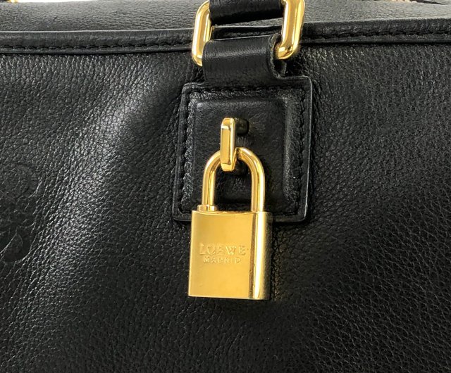 日本直送 名牌中古包 】LOEWE ロエベ アマソナ36 レザー ハンドバッグ ブラック vintage ヴィンテージ オールド 4r2we6 -  ショップ VintageShop solo トートバッグ・ハンドバッグ - Pinkoi