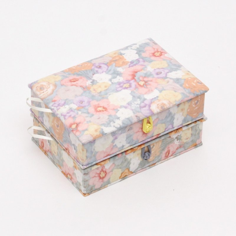 Watercolor Flower storage box - Storage - Cotton & Hemp Multicolor