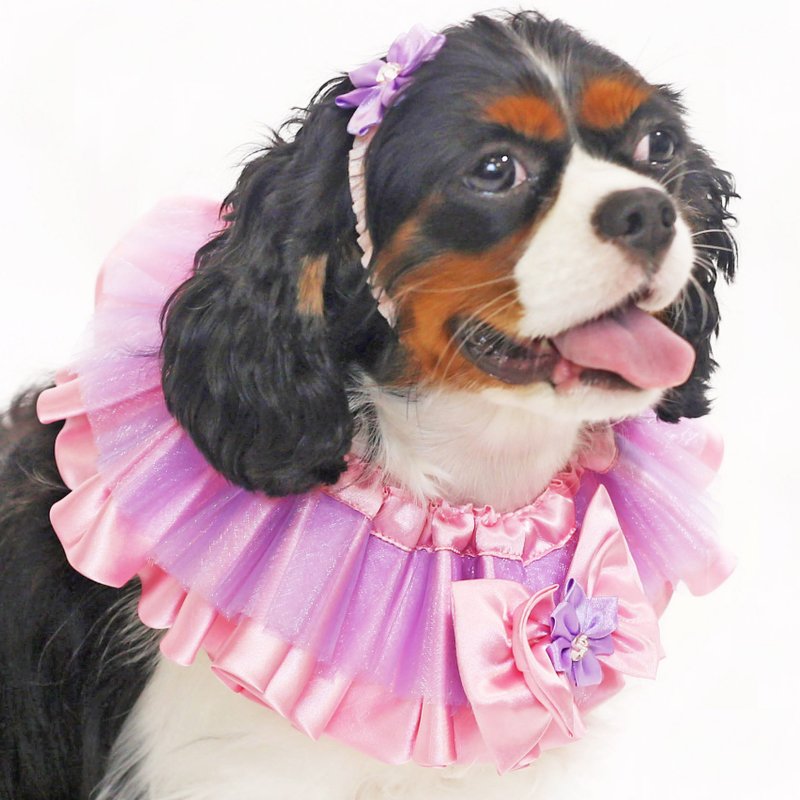 Purple Princess Collar Pet Clothing - Clothing & Accessories - Polyester 