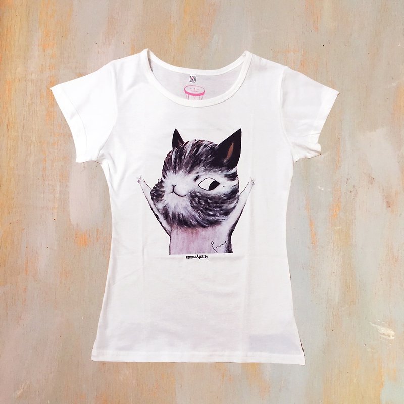 emmaAparty illustrator T:yaya cat - Unisex Hoodies & T-Shirts - Cotton & Hemp 
