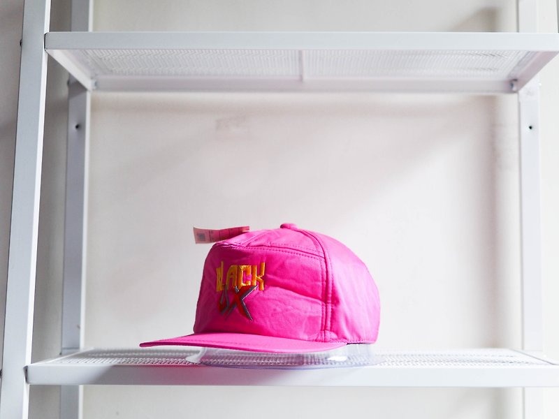 六本木螢光粉紅青春戀愛夢 古董七片鴨舌棒球帽 baseball cap - 帽子 - 防水材質 粉紅色
