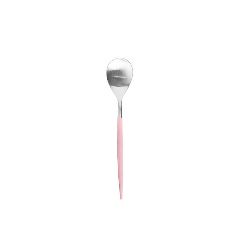 Portuguese Cutipol MIO pink handle coffee spoon - ช้อนส้อม - สแตนเลส สึชมพู