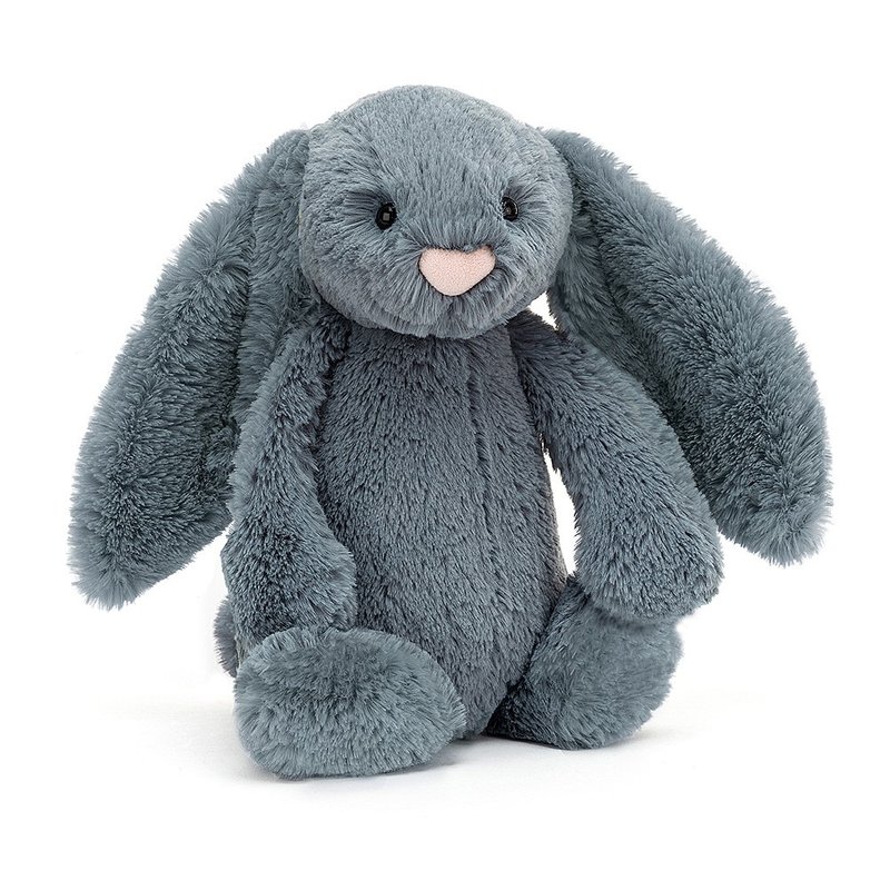 Bashful Dusky Blue Bunny 莫蘭迪兔(霧藍) 31cm - 玩偶/公仔 - 聚酯纖維 藍色