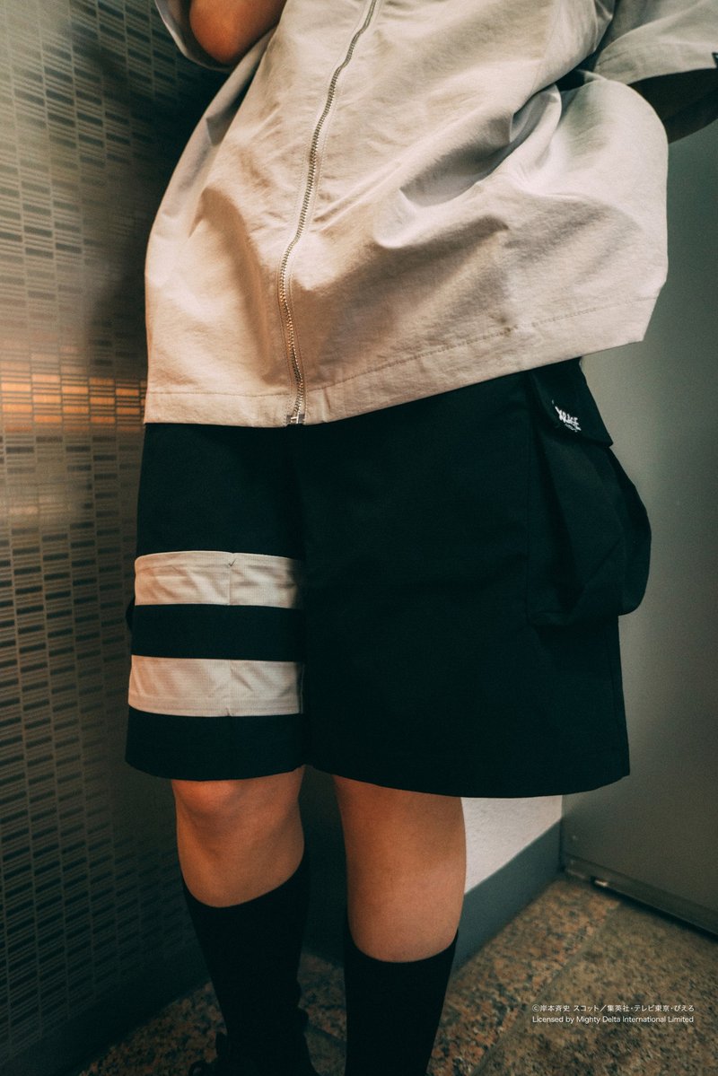 【XRAGE X Naruto joint】Ninja shorts - Men's Shorts - Polyester Black