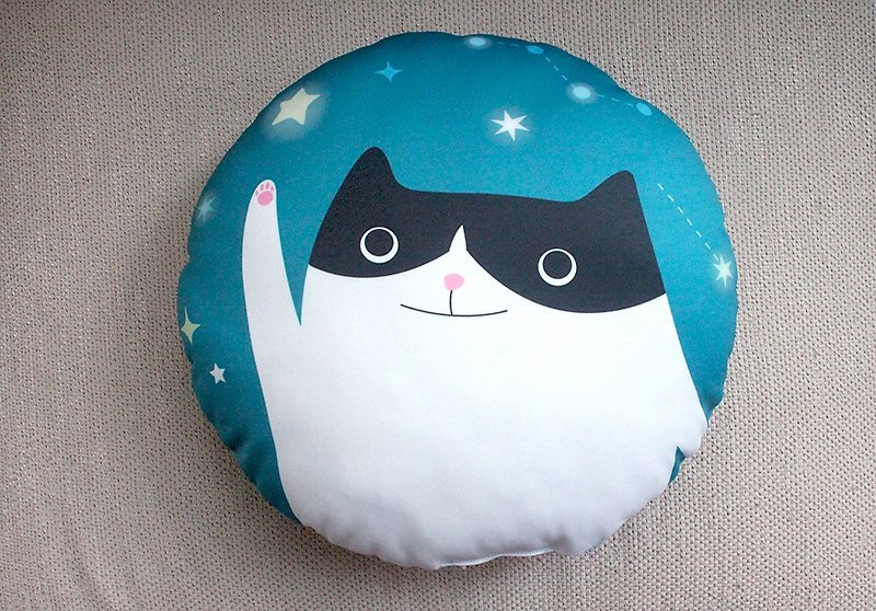 Cat round pillow nap pillow - Pillows & Cushions - Cotton & Hemp 