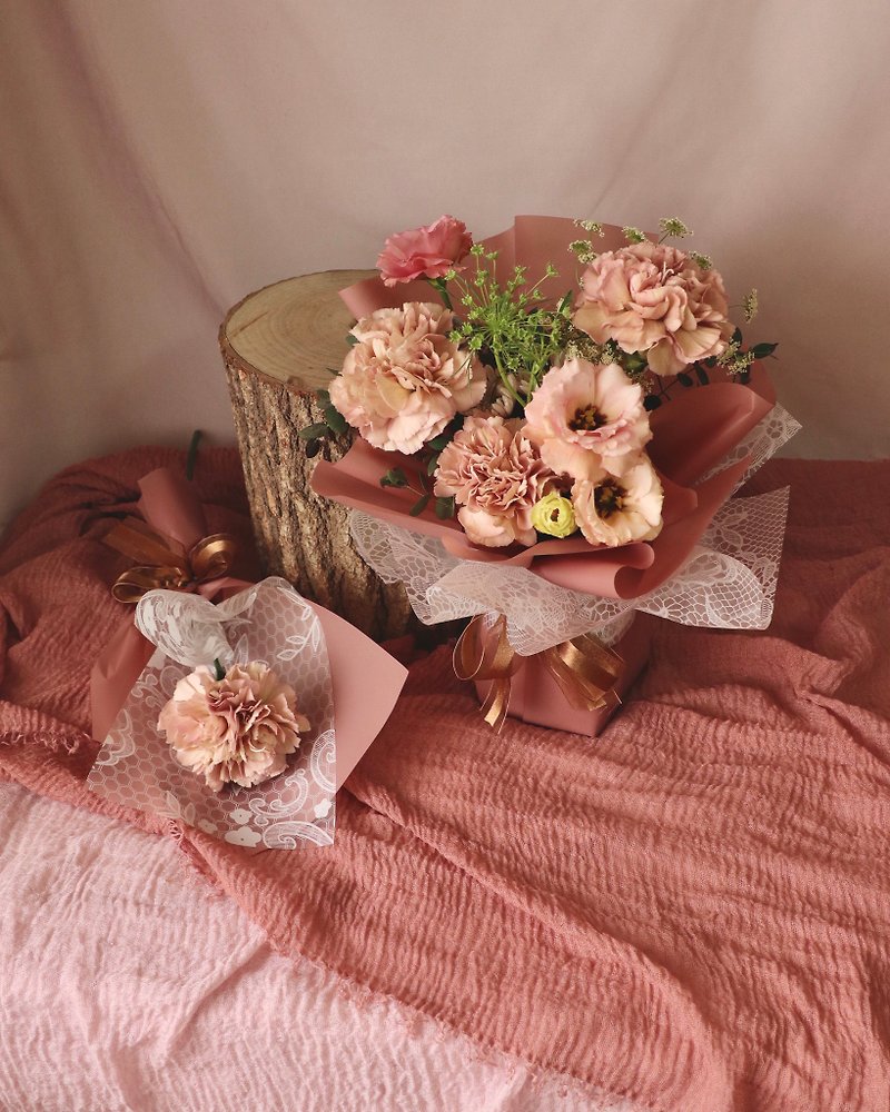 Limited to two pairs, the most heart-warming and tender Mother's Day flower gift, classical pink carnation bouquet, fresh flower bouquet - Dried Flowers & Bouquets - Plants & Flowers 
