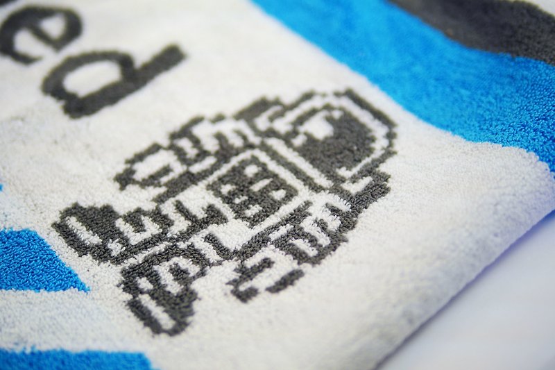 純棉運動毛巾-太空人版 - 毛巾浴巾 - 棉．麻 藍色