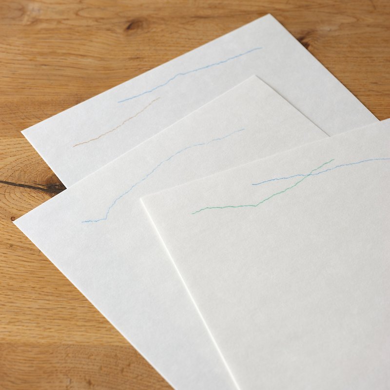 レターセット　Yamagiwa Letter Paper　便箋3種6枚　封筒2枚 - 信封/信紙 - 紙 白色
