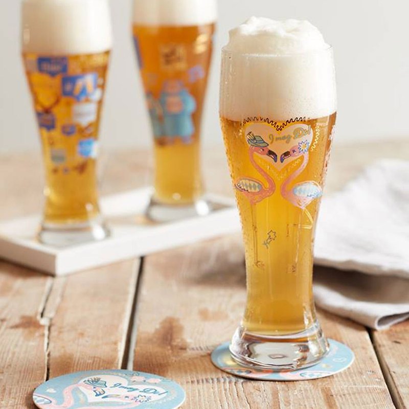 [Quick Shipping] RITZENHOFF WEIZEN Wheat Fat Beer Cup/10 styles in total - Bar Glasses & Drinkware - Glass Multicolor
