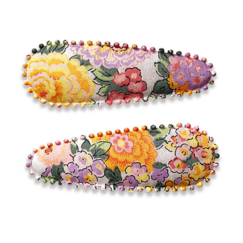 澳洲Josie Joan's 手工碎花布面髮夾(L) - AUDREY - 髮夾/髮圈 - 棉．麻 