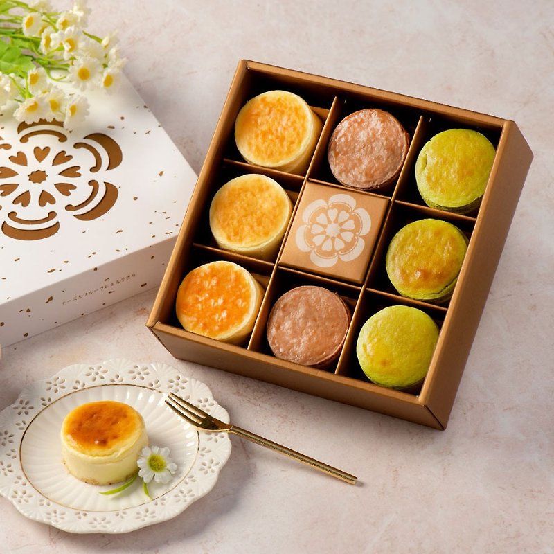 [Jiujiujin] Star Group - 8 pieces of Donan cheese (combined) + caramel brûlée + 7 pieces of original mung bean sorbet - Cake & Desserts - Other Materials 