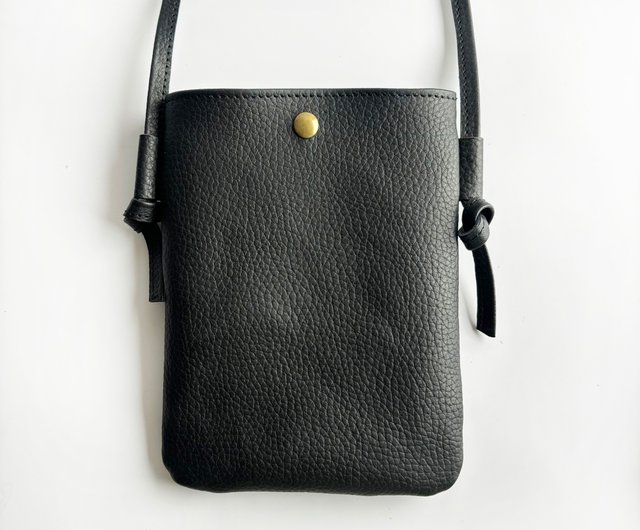 プロータ　サコッシュ　土屋鞄　本革　防水　黒レザーショルダーバッグ WEB限定】SHIPS: 〈防水レザー〉ADVANCED LEATHER サコッシュ