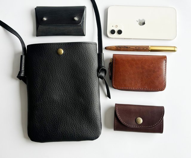 ダークブルー レザー サコッシュ　本革　リバーシブル Amazon | [BLUE SINCERE] サコッシュ ショルダーバッグ メンズ